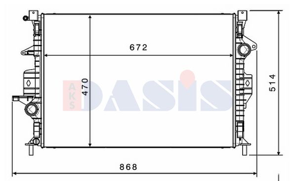 AKS DASIS Radiators, Motora dzesēšanas sistēma 220026N